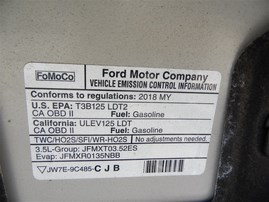 2018 Ford Edge Titanium Silver 3.5L AT 4WD #F22073